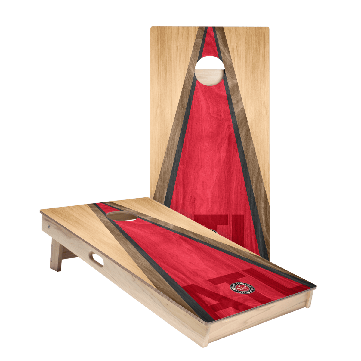 Atlanta Football Gameday Classic Triangle Star Cornhole Boards - American Cornhole Association