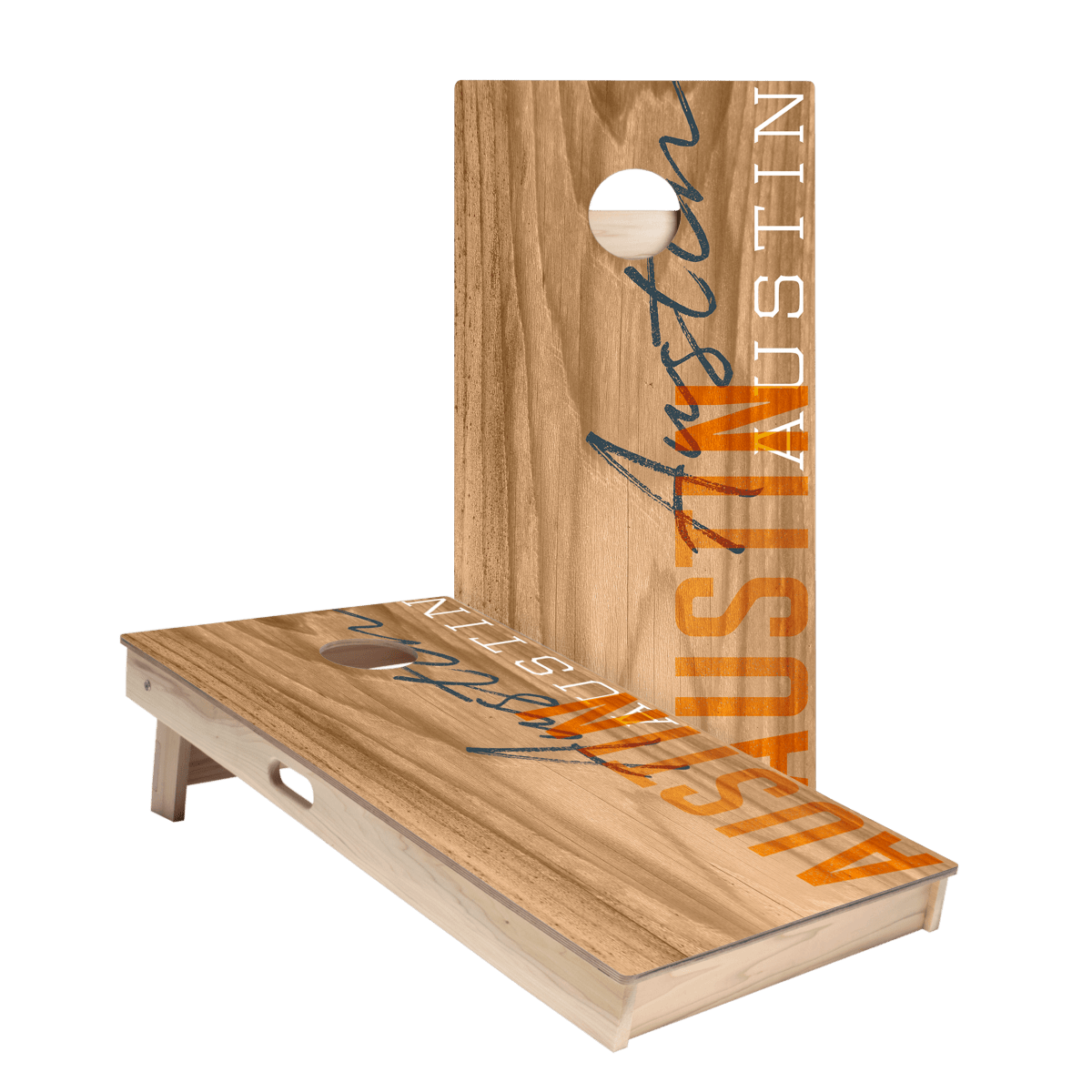 Austin Campus Gameday Star Cornhole Boards - ACA - 000201 | American Cornhole Association