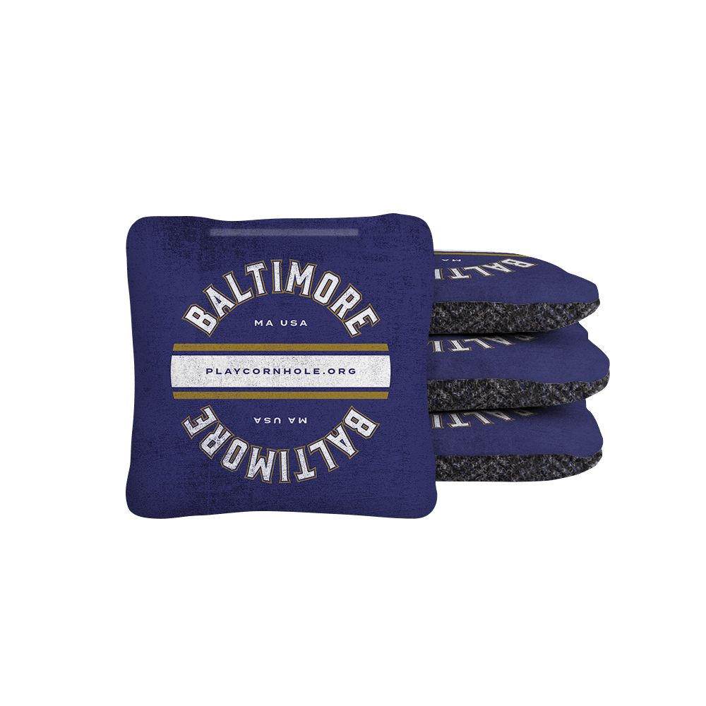 Baltimore Football Gameday Backyard 1x2 ft Cornhole Board Set - WACA - 500426 - WB | American Cornhole Association