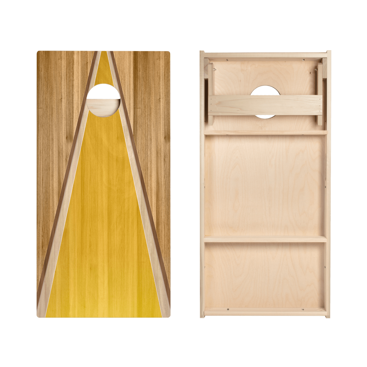 Bamboo Classic Triangle Star Cornhole Boards, - American Cornhole Association