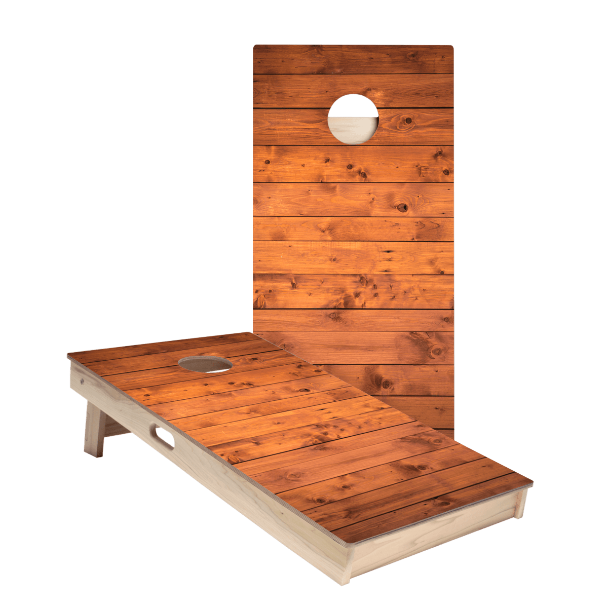 Barn Wood Star Cornhole Boards - ACA - 000375 | American Cornhole Association