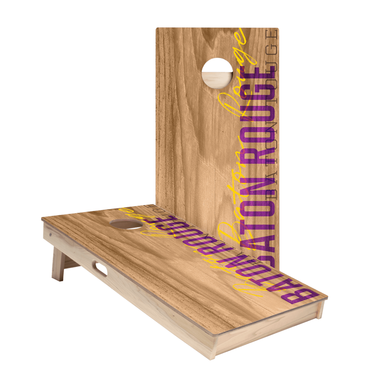 Baton Rouge Campus Gameday Star Cornhole Boards - ACA - 000202 | American Cornhole Association