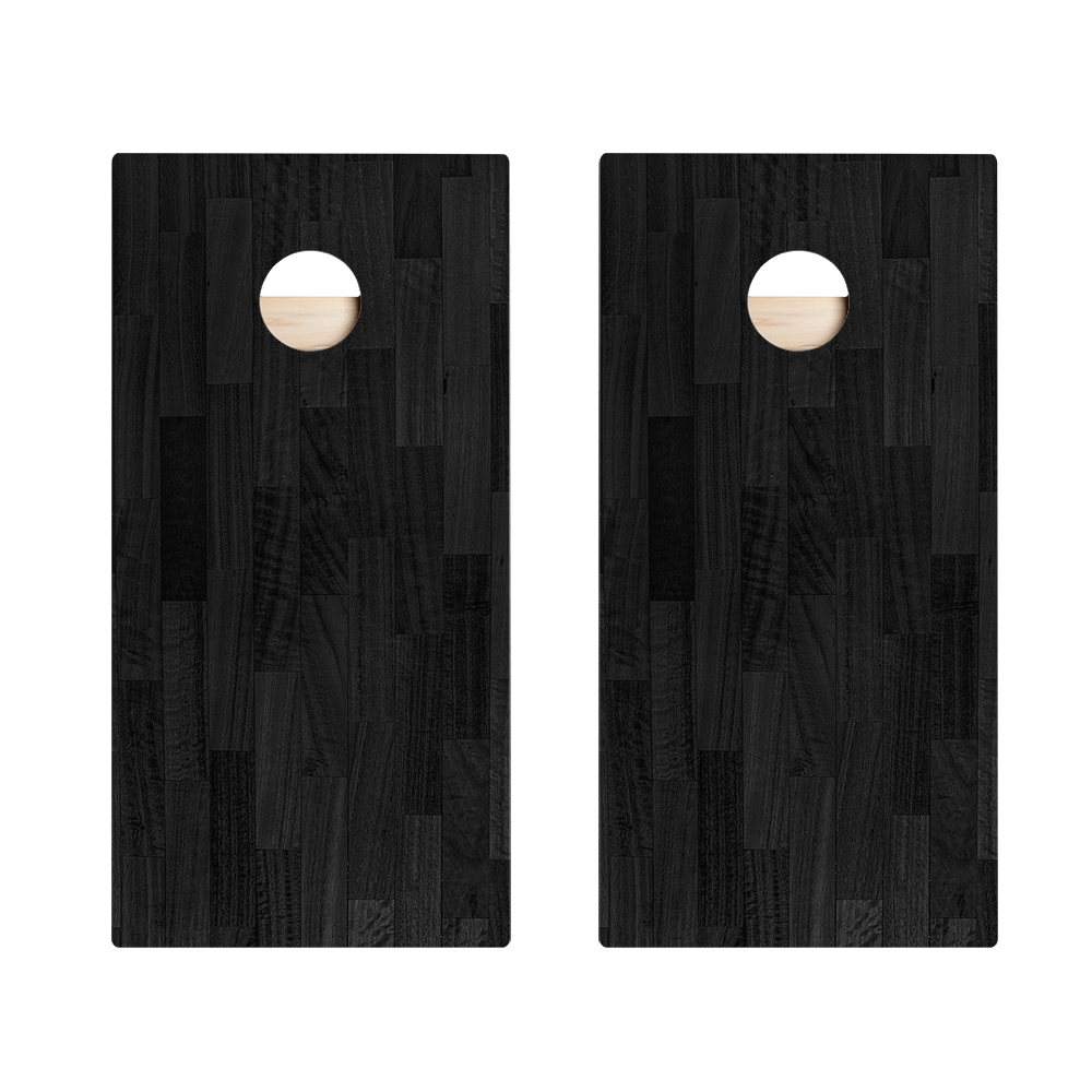 Black Small Panel Wood Star Cornhole Boards, - American Cornhole Association