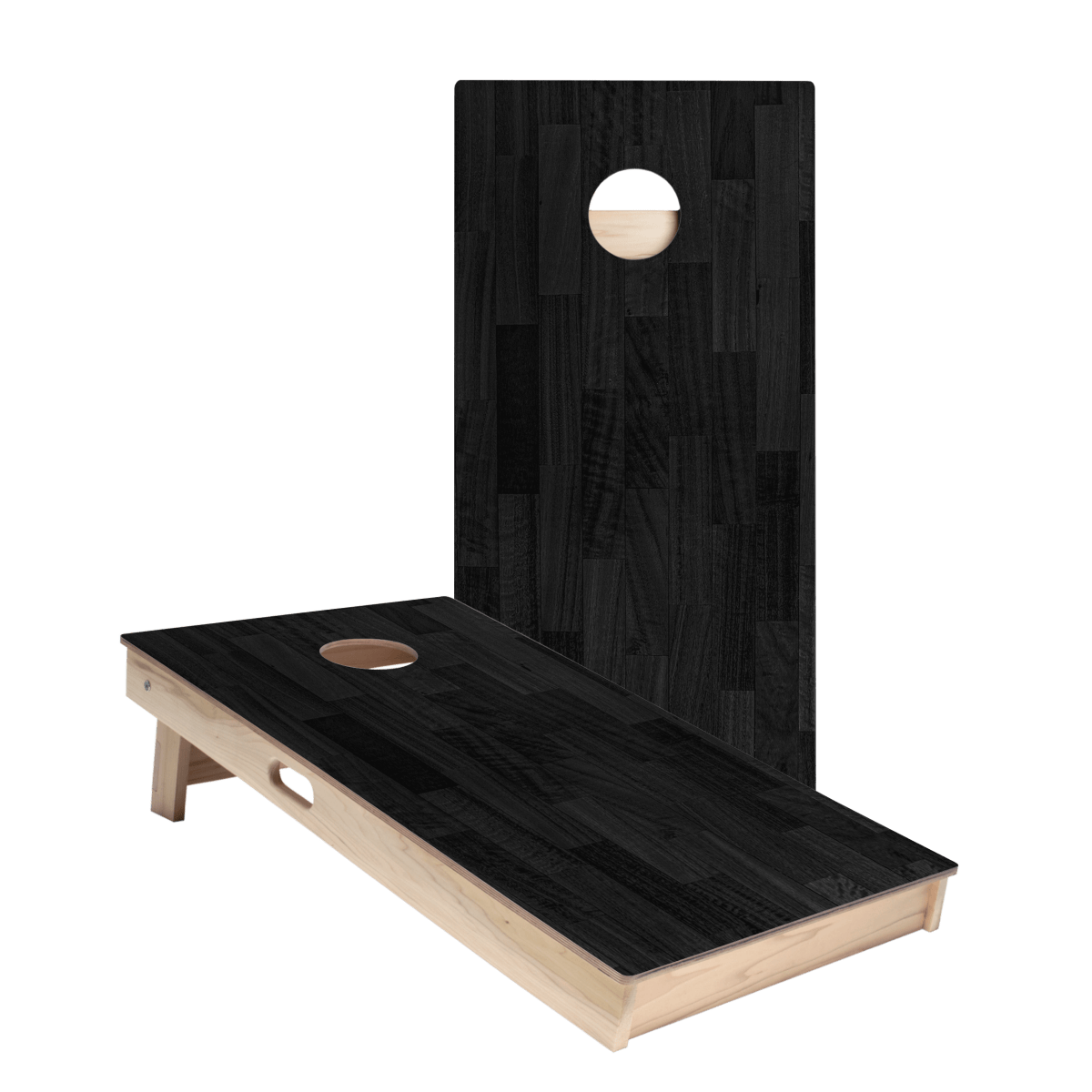 Black Small Panel Wood Star Cornhole Boards, - American Cornhole Association
