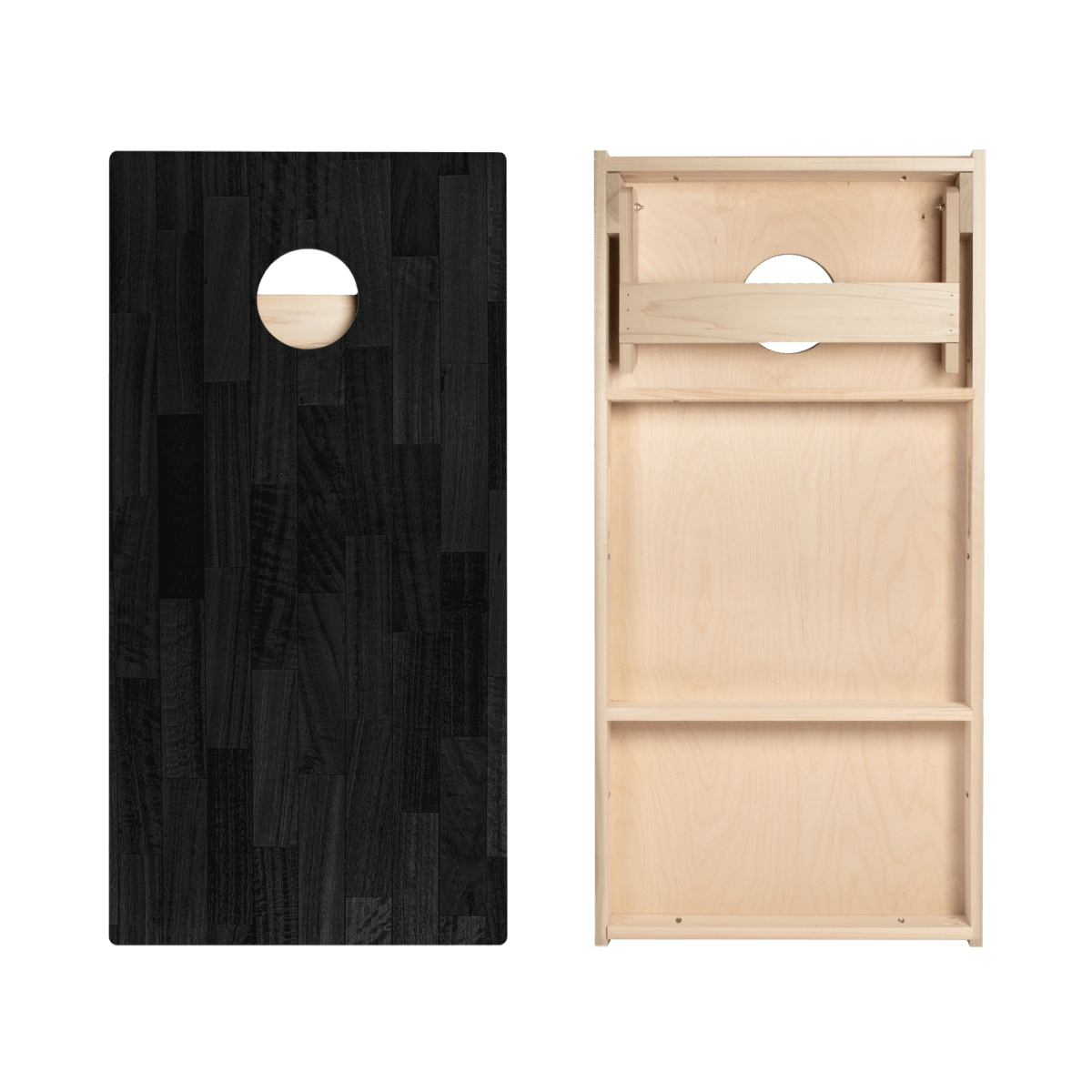 Black Small Panel Wood Star Cornhole Boards, - American Cornhole Association