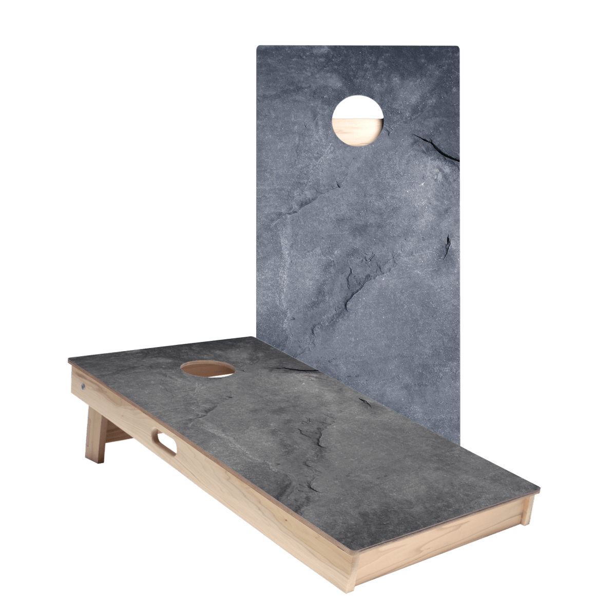 Black Stone Star Cornhole Boards, - American Cornhole Association
