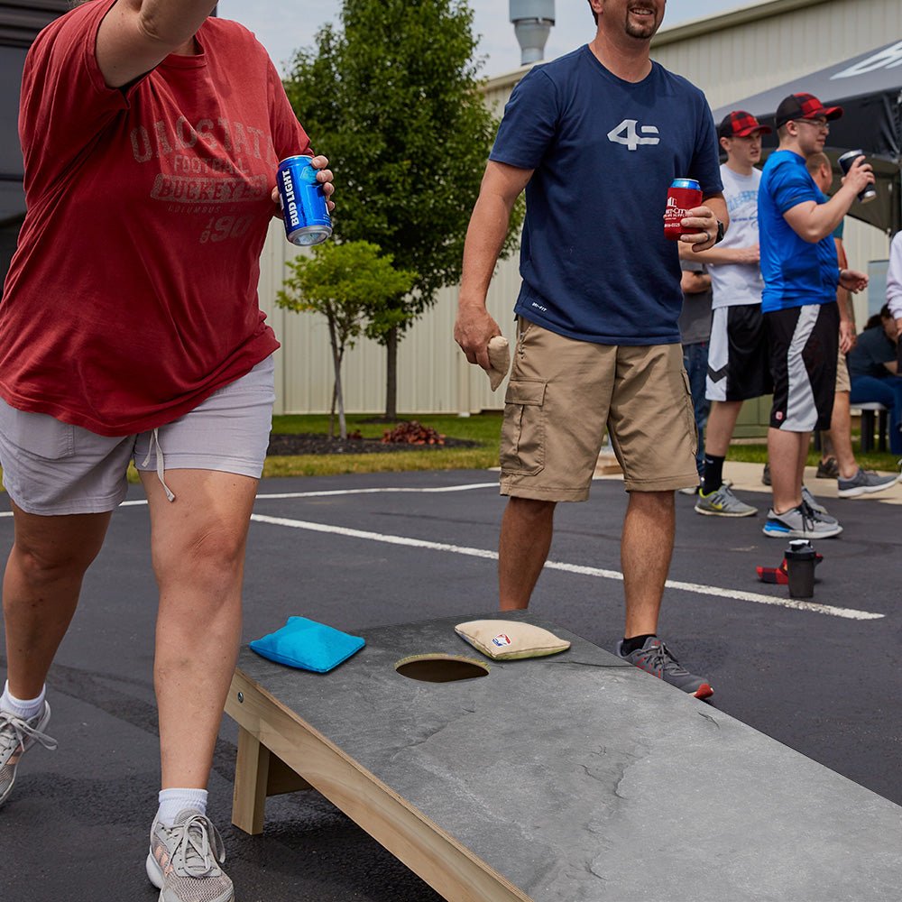 Black Stone Star Cornhole Boards, - American Cornhole Association