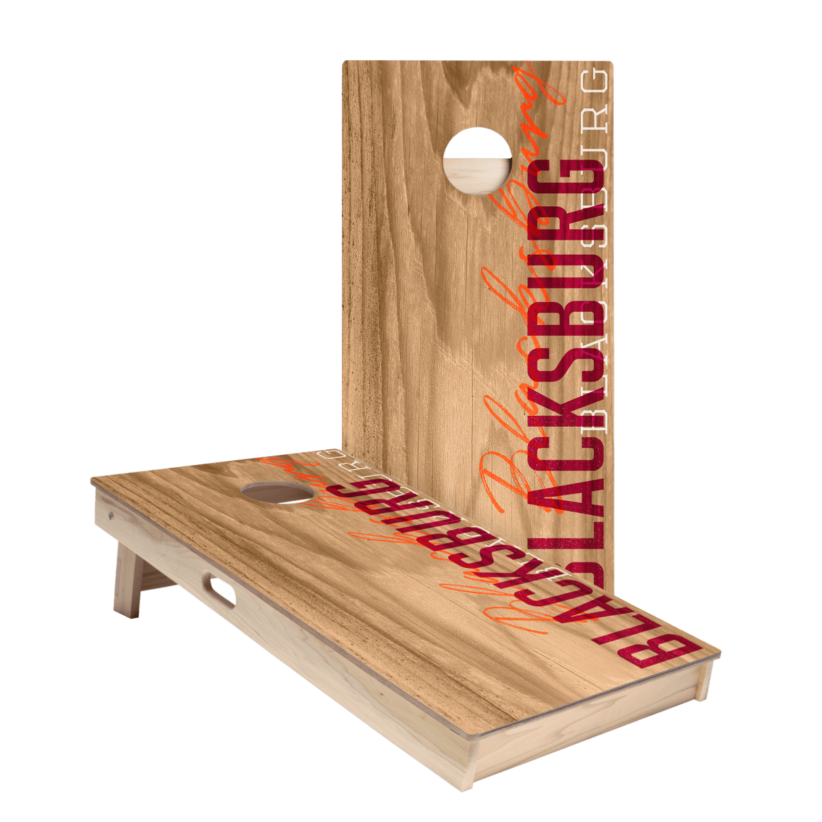 Blacksburg Campus Gameday Star Cornhole Boards, - American Cornhole Association
