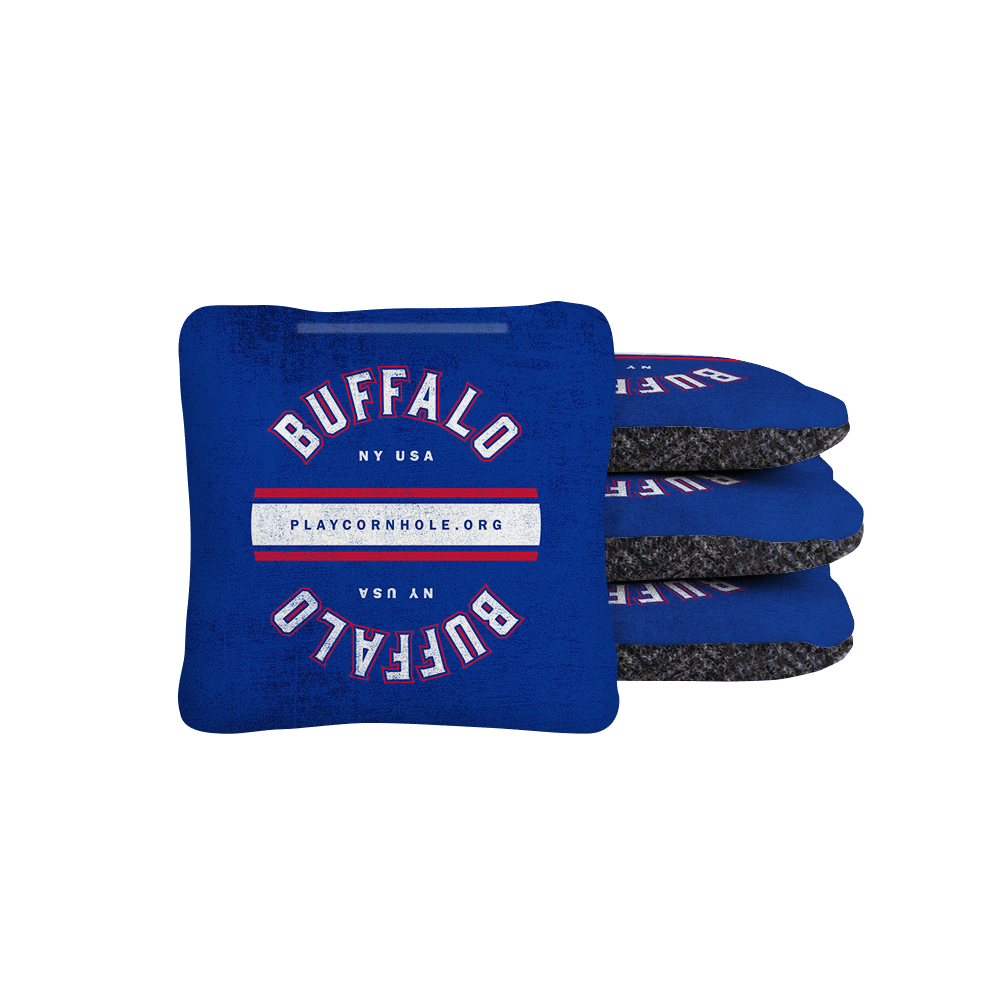 Buffalo Football Gameday Backyard 1x2 ft Cornhole Board Set - WACA - 500444 - WB | American Cornhole Association