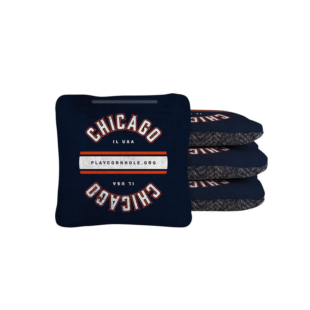 Chicago Football Gameday Backyard 1x2 ft Cornhole Board Set - WACA - 500428 - WB | American Cornhole Association