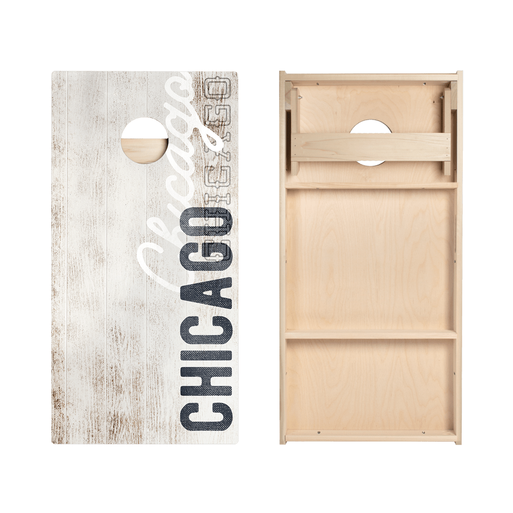 Chicago Football Vintage Gameday Star Cornhole Boards, - American Cornhole Association