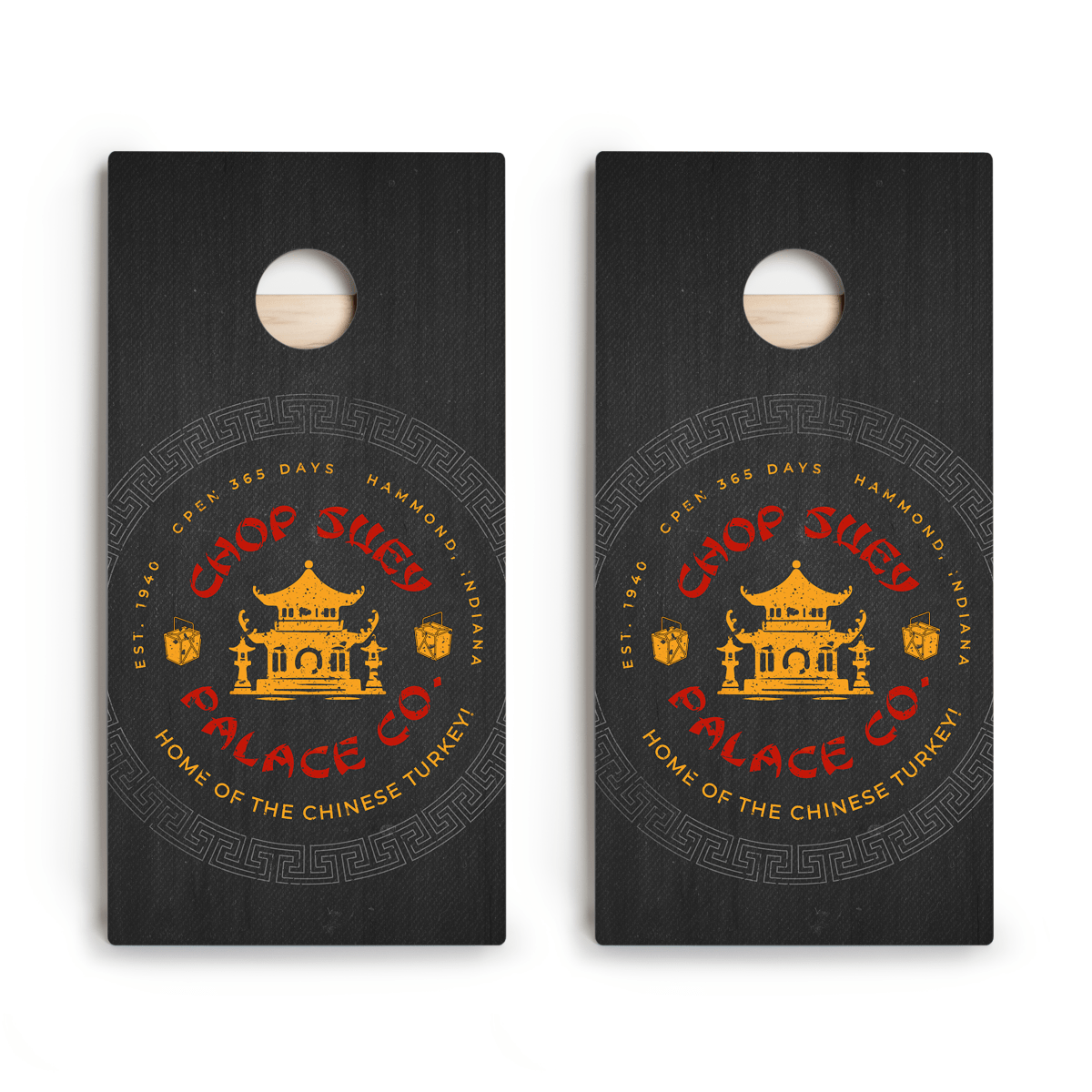 Chop Suey Palace Limited Edition Star Cornhole Boards | 12.25 Drop - ACA-000509 | American Cornhole Association