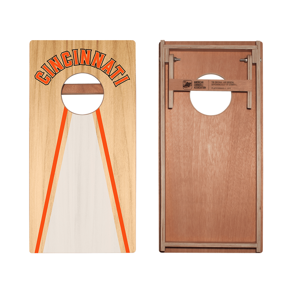 Cincinnati Football Gameday Backyard 1x2 ft Cornhole Board Set - WACA - 500429 - WB | American Cornhole Association
