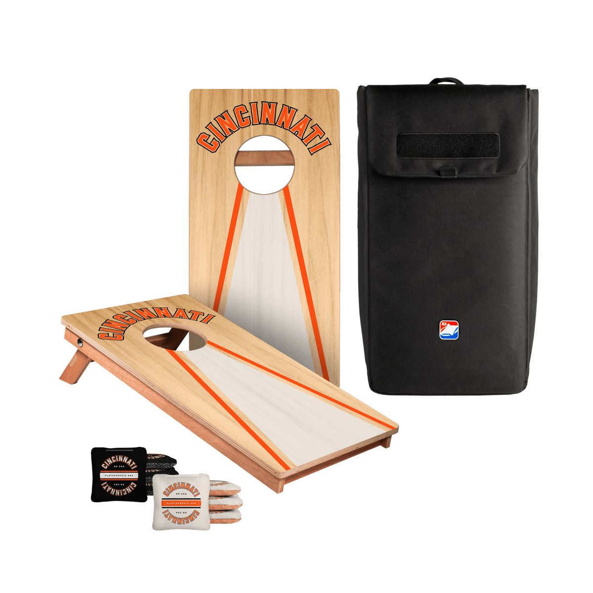 Cincinnati Football Gameday Backyard 1x2 ft Cornhole Board Set - WACA - 500429 - WB | American Cornhole Association
