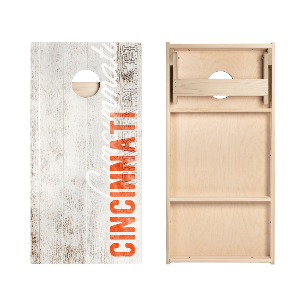 Cincinnati Football Vintage Gameday Star Cornhole Boards, - American Cornhole Association