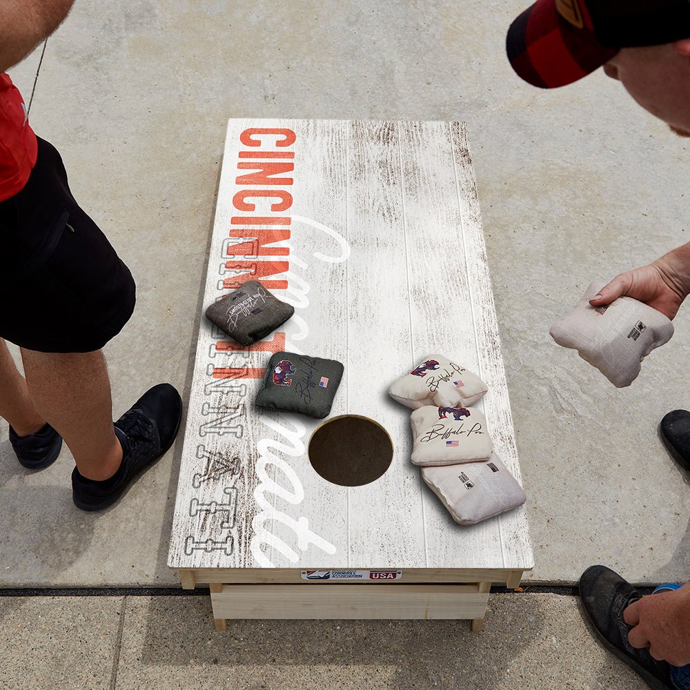 Cincinnati Football Vintage Gameday Star Cornhole Boards, - American Cornhole Association