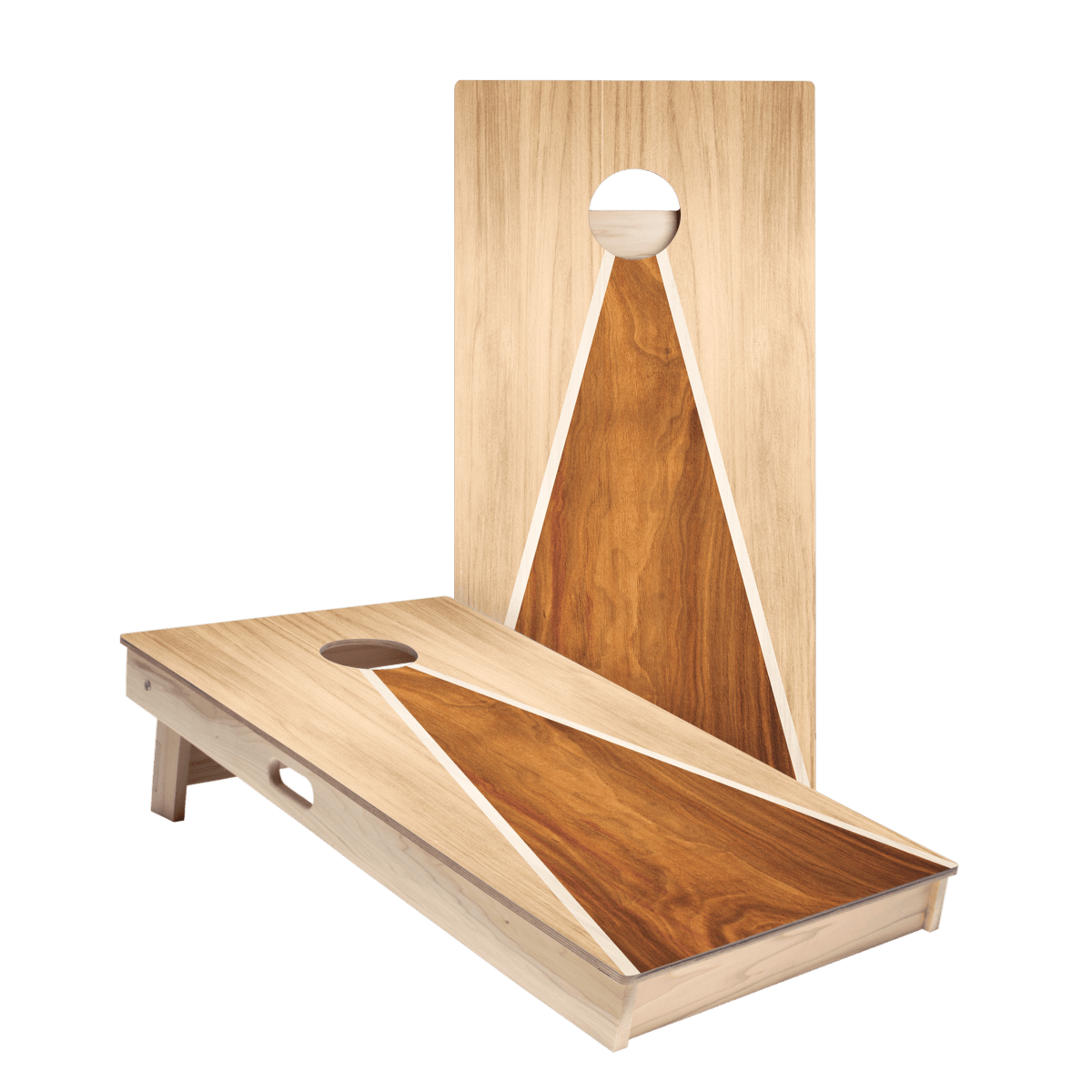 Classic Triangle - Mixed Wood Star Cornhole Boards - ACA - 000438 | American Cornhole Association