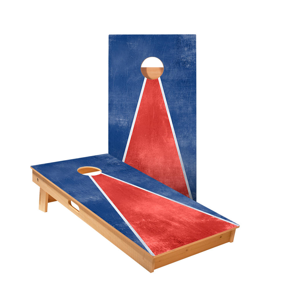 2x4 Star Classic Triangle - Red, White, Blue Professional Regulation Cornhole Boards
