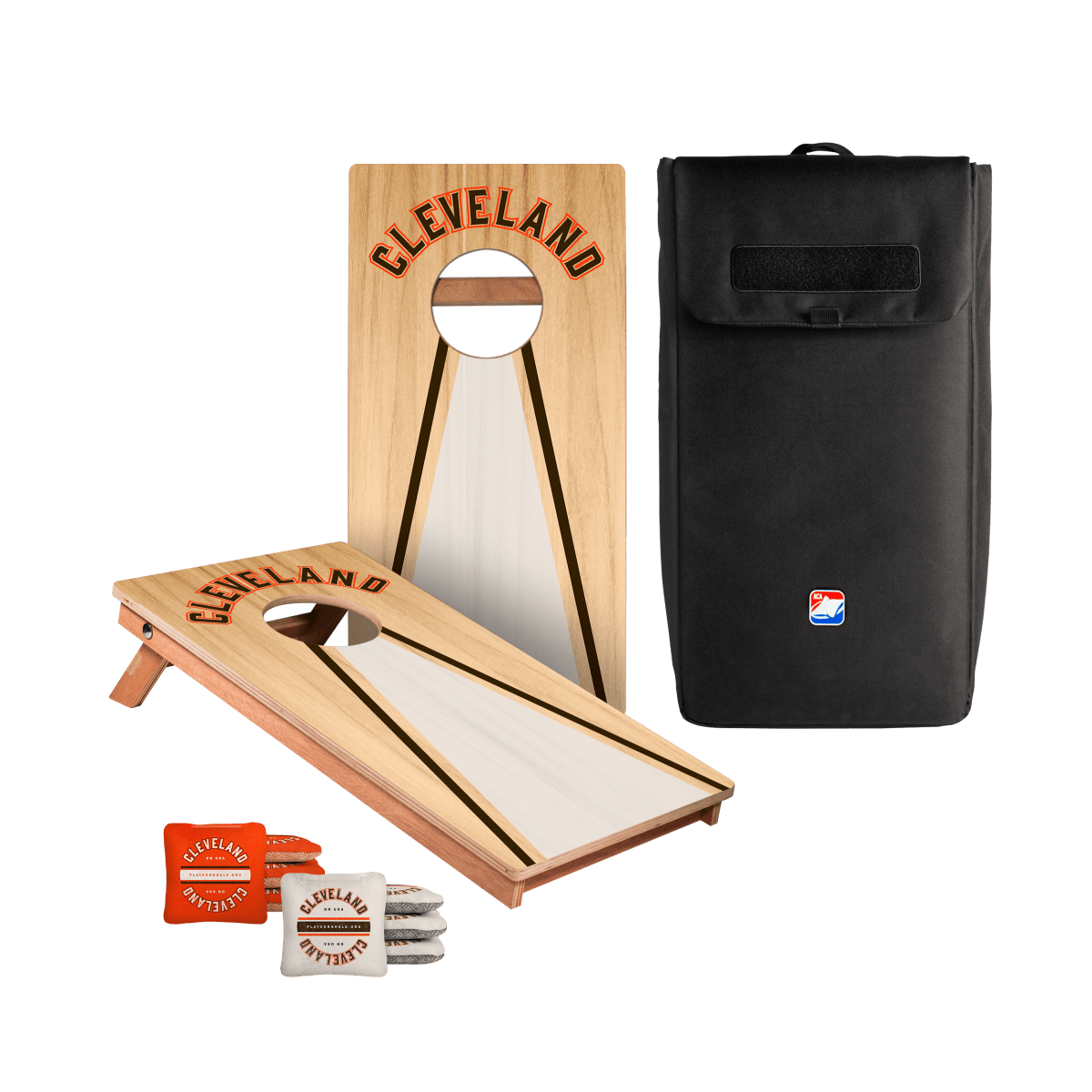 Cleveland Football Gameday Backyard 1x2 ft Cornhole Board Set - WACA - 500430 - WB | American Cornhole Association