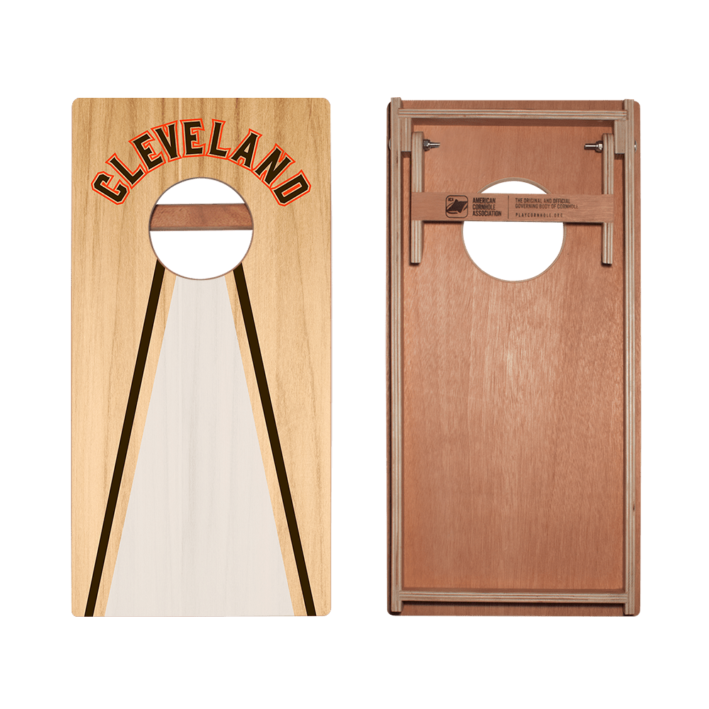Cleveland Football Gameday Backyard 1x2 ft Cornhole Board Set - WACA - 500430 - WB | American Cornhole Association