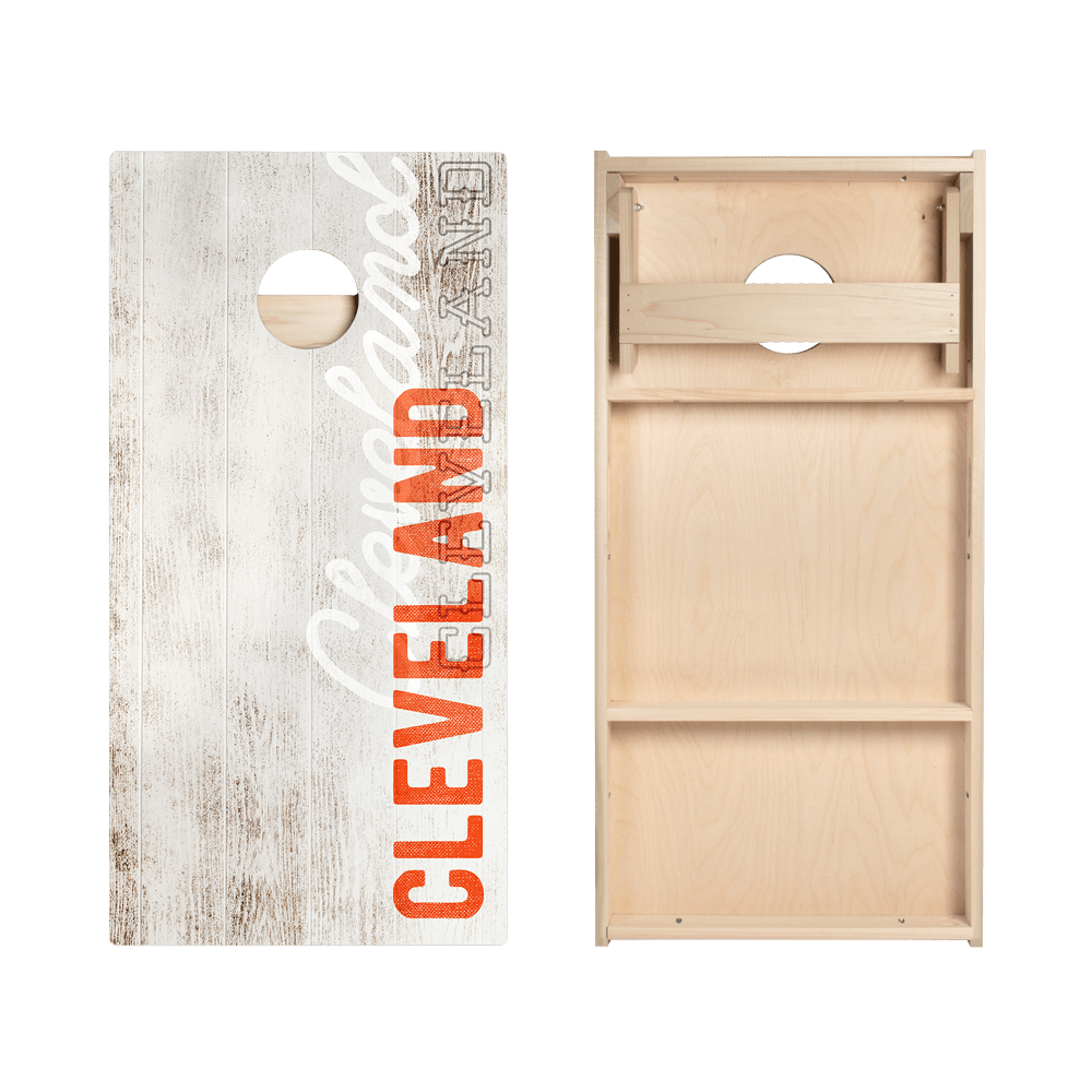 Cleveland Football Vintage Gameday Star Cornhole Boards, - American Cornhole Association