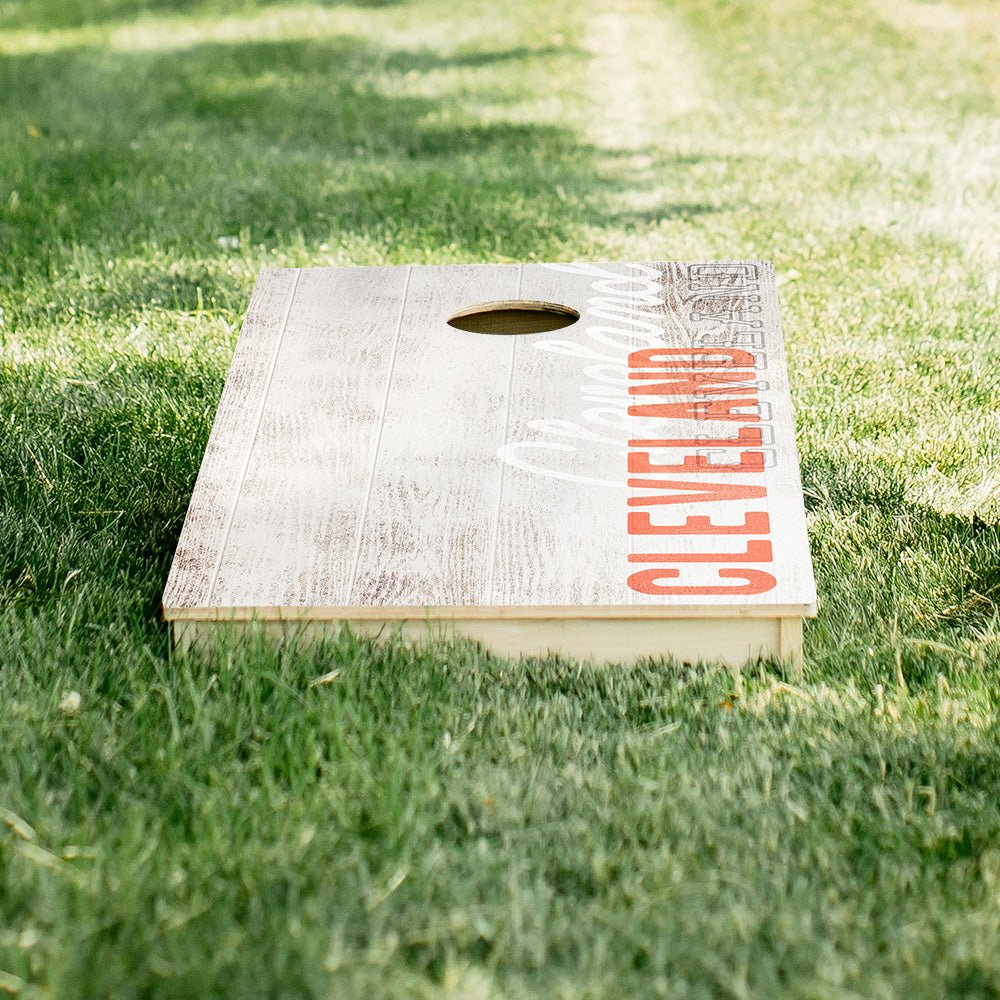 Cleveland Football Vintage Gameday Star Cornhole Boards, - American Cornhole Association