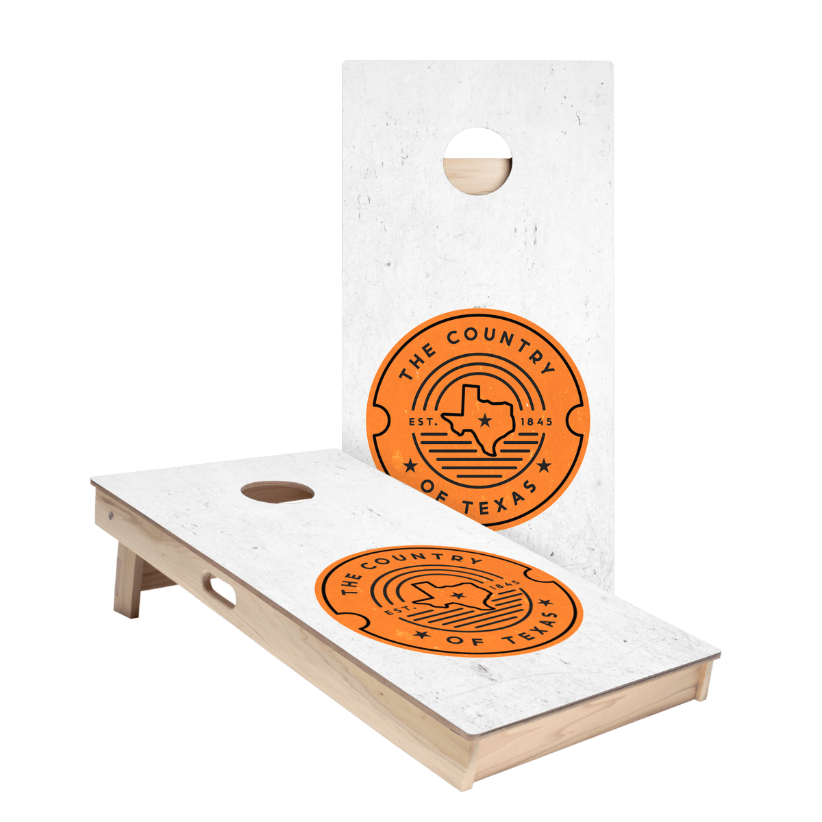 Country Of Texas Star Cornhole Boards - ACA - 000359 | American Cornhole Association