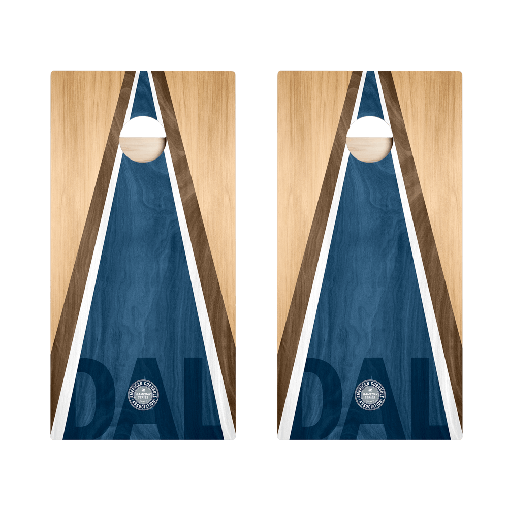 Dallas Football Gameday Classic Triangle Star Cornhole Boards - American Cornhole Association