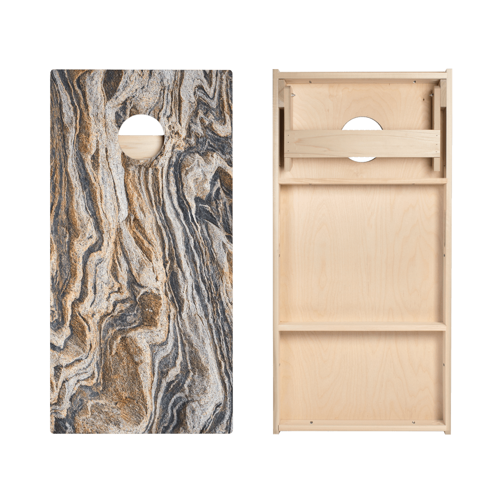 Dark Marble Star Cornhole Boards, - American Cornhole Association