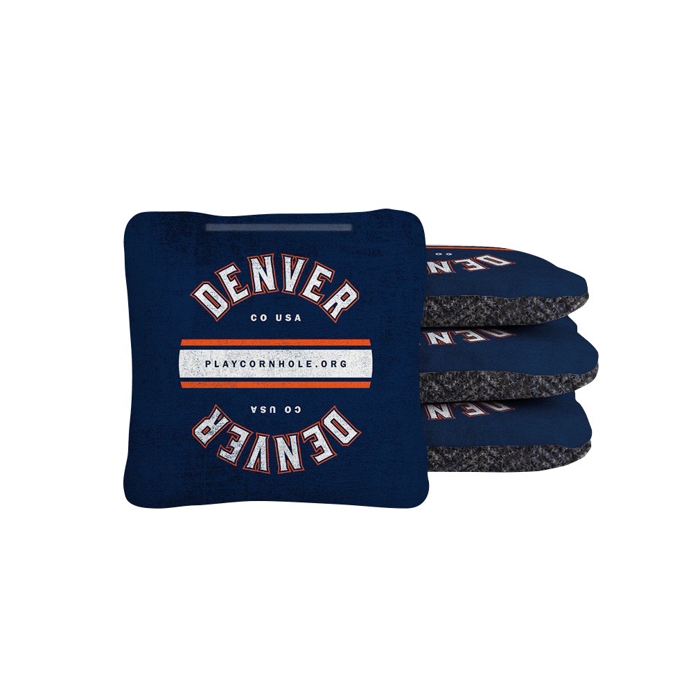 Denver Football Gameday Backyard 1x2 ft Cornhole Board Set - WACA - 500432 - WB | American Cornhole Association