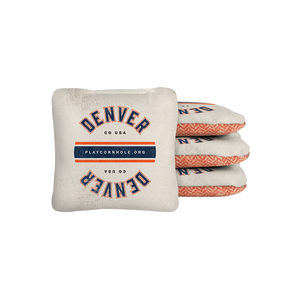 Denver Football Gameday Backyard 1x2 ft Cornhole Board Set - WACA - 500432 - WB | American Cornhole Association