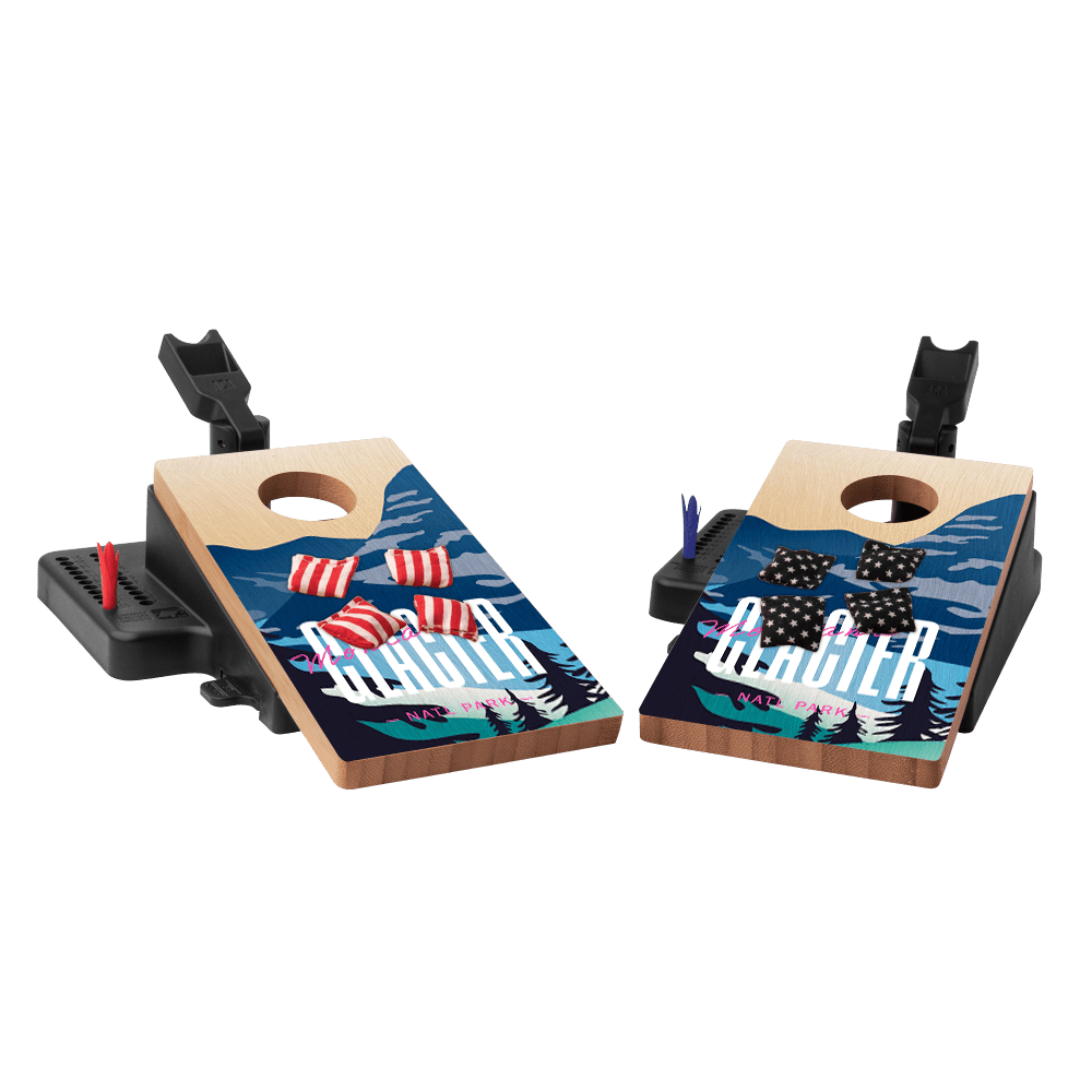 Glacier Double Chuck Mini Cornhole Tabletop Game, - American Cornhole Association