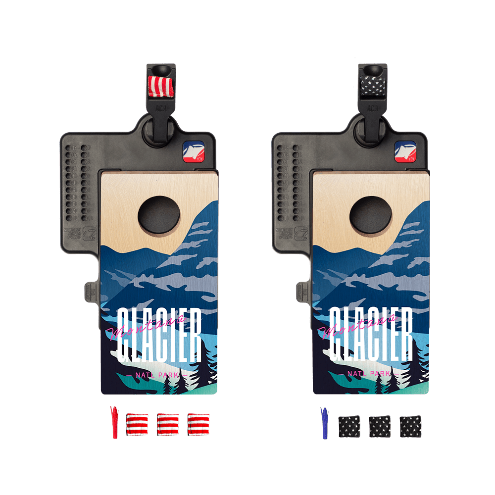Glacier Double Chuck Mini Cornhole Tabletop Game, - American Cornhole Association