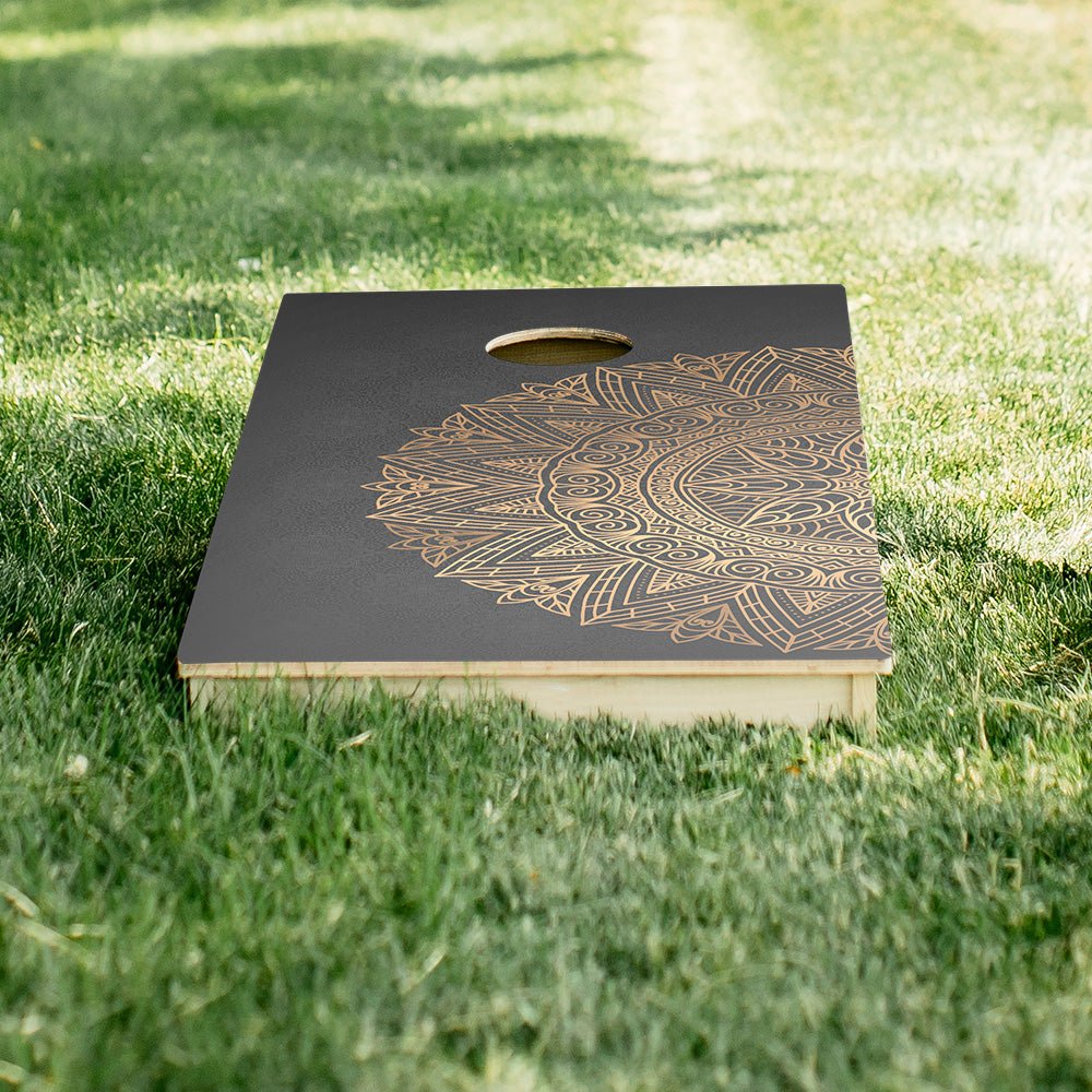 Golden Mandala Star Cornhole Boards, - American Cornhole Association