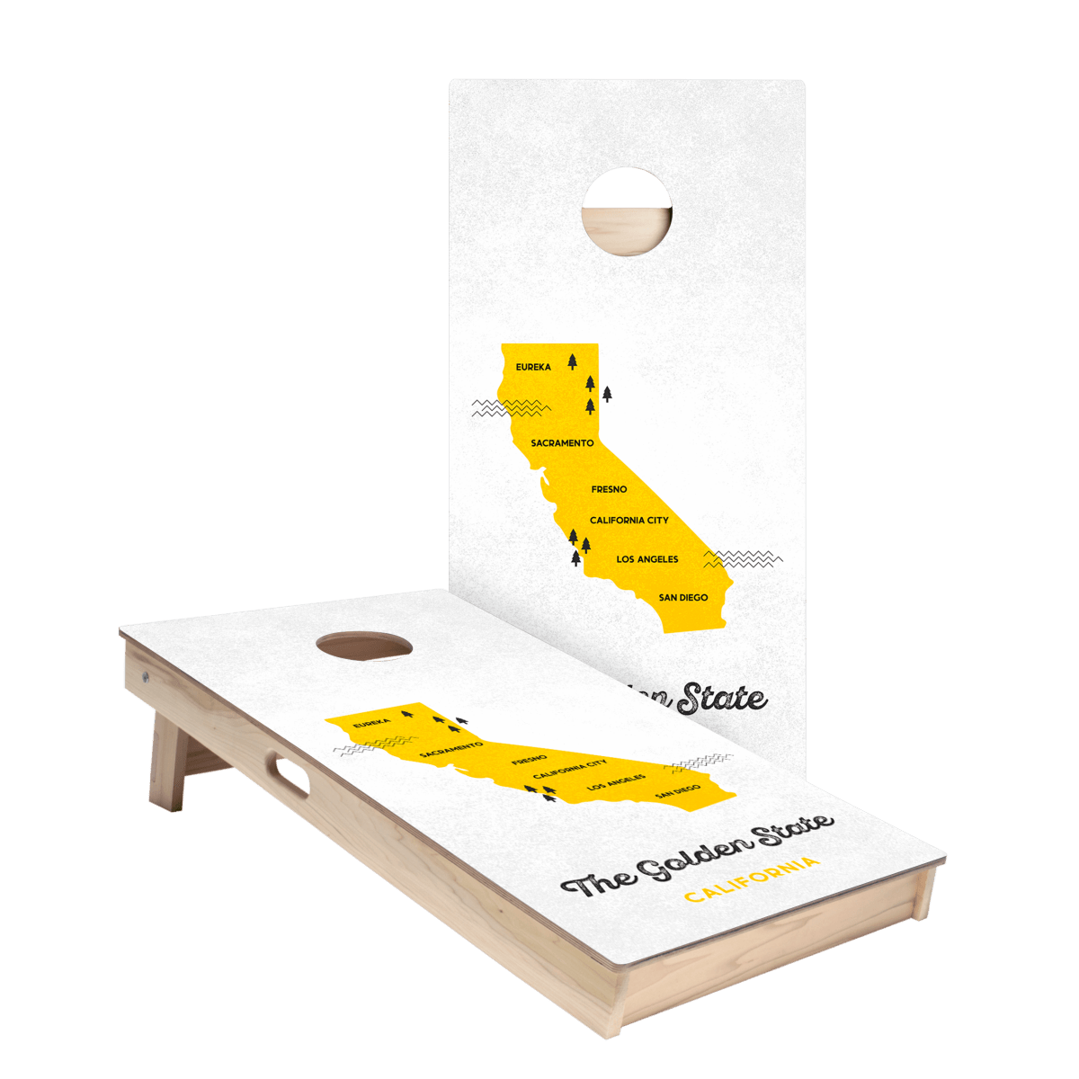 Golden State Star Cornhole Boards - ACA - 000369 | American Cornhole Association