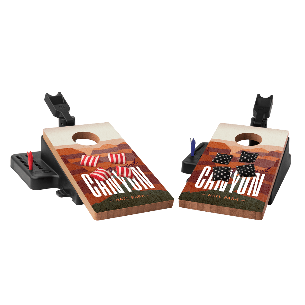 Grand Canyon Double Chuck Mini Cornhole Tabletop Game, - American Cornhole Association