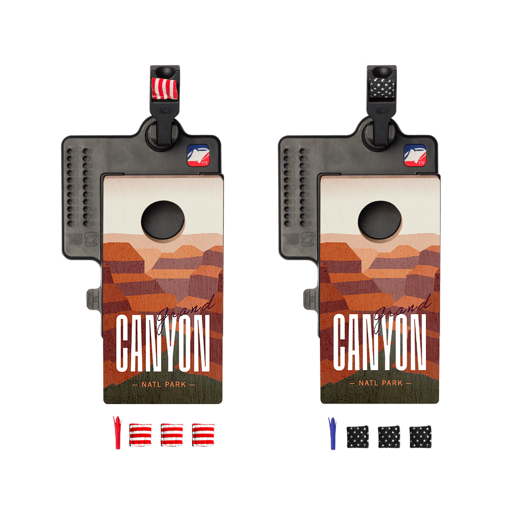 Grand Canyon Double Chuck Mini Cornhole Tabletop Game, - American Cornhole Association