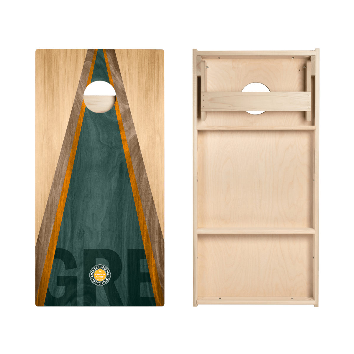 Green Bay Football Gameday Classic Triangle Star Cornhole Boards, - American Cornhole Association