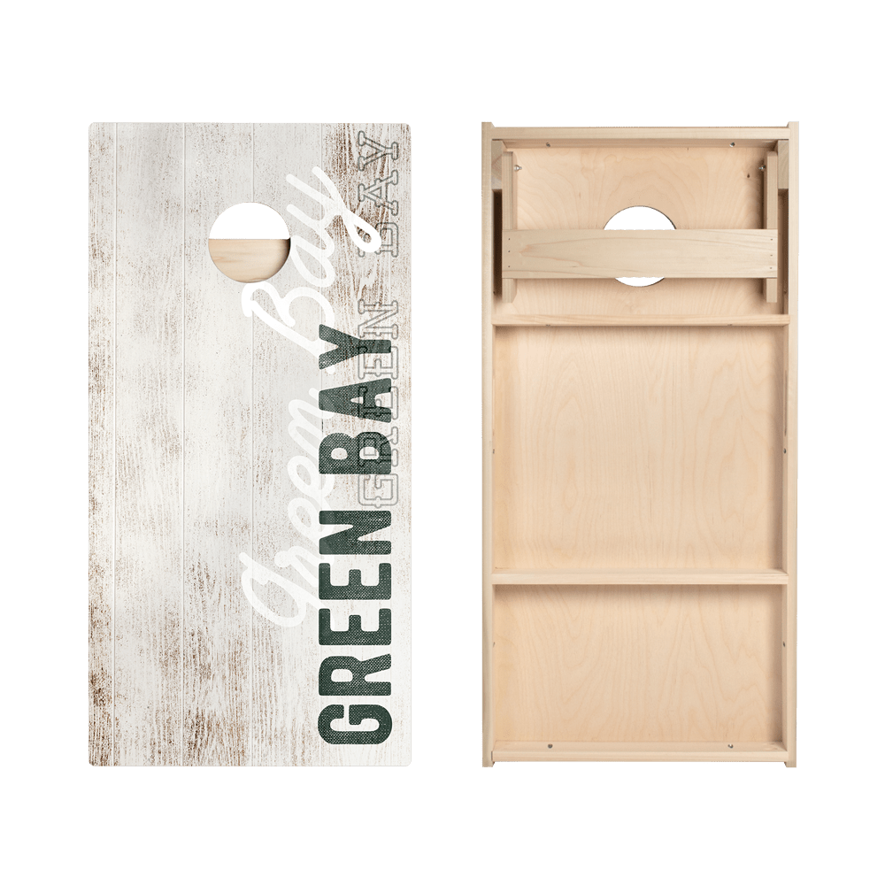 Green Bay Football Vintage Gameday Star Cornhole Boards, - American Cornhole Association