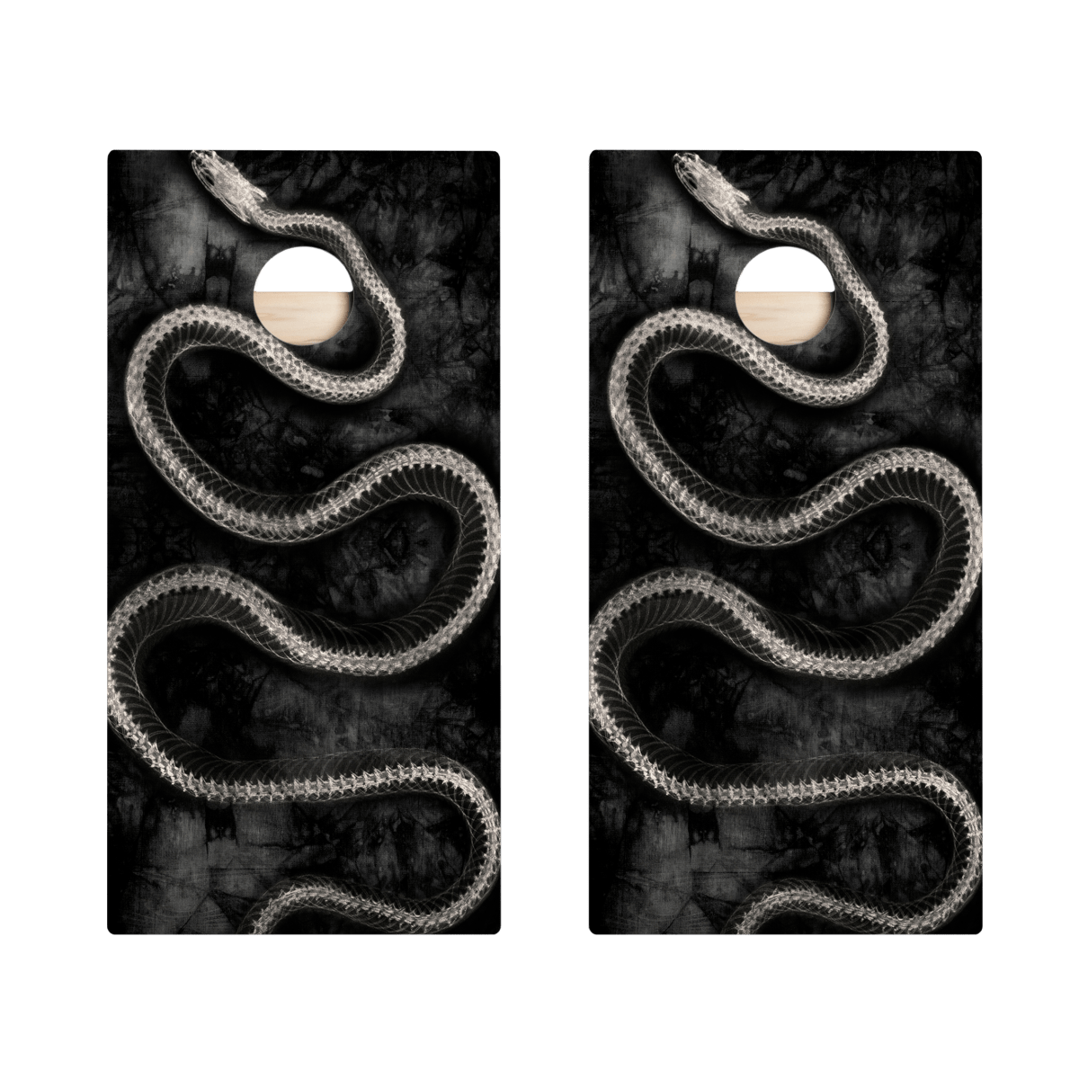 Grunge Snake Bones Star Cornhole Boards, - American Cornhole Association