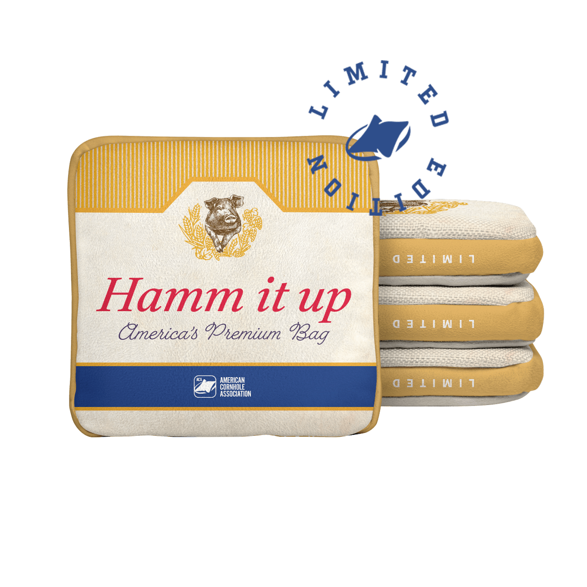 Hamm It Up Limited Edition Synergy Edge Cornhole Bags | 11.25 Drop - 106738-105 | American Cornhole Association