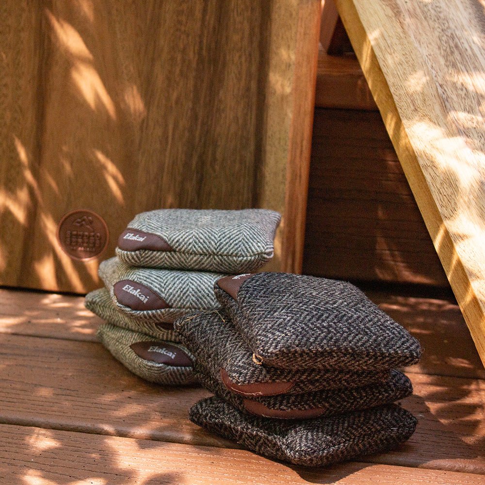 Herringbone Travel - Size Cornhole Bags - Cardinal Red EGCB44H - 05 | American Cornhole Association