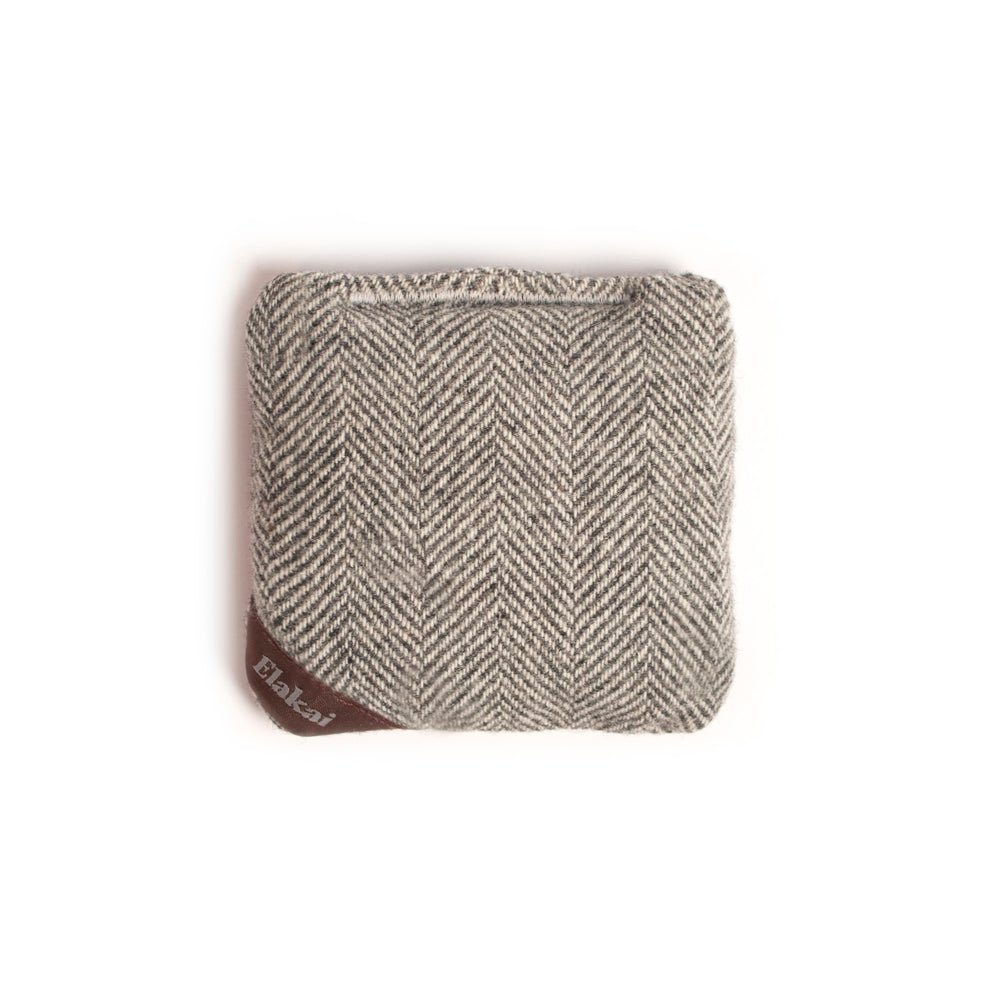 Herringbone Travel - Size Cornhole Bags, Gray Dove - American Cornhole Association
