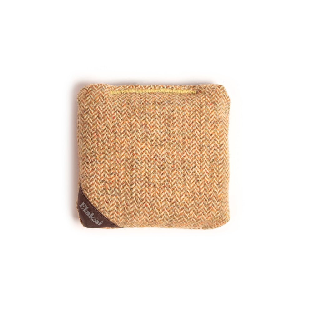 Herringbone Travel - Size Cornhole Bags, Yellow Ochre - American Cornhole Association