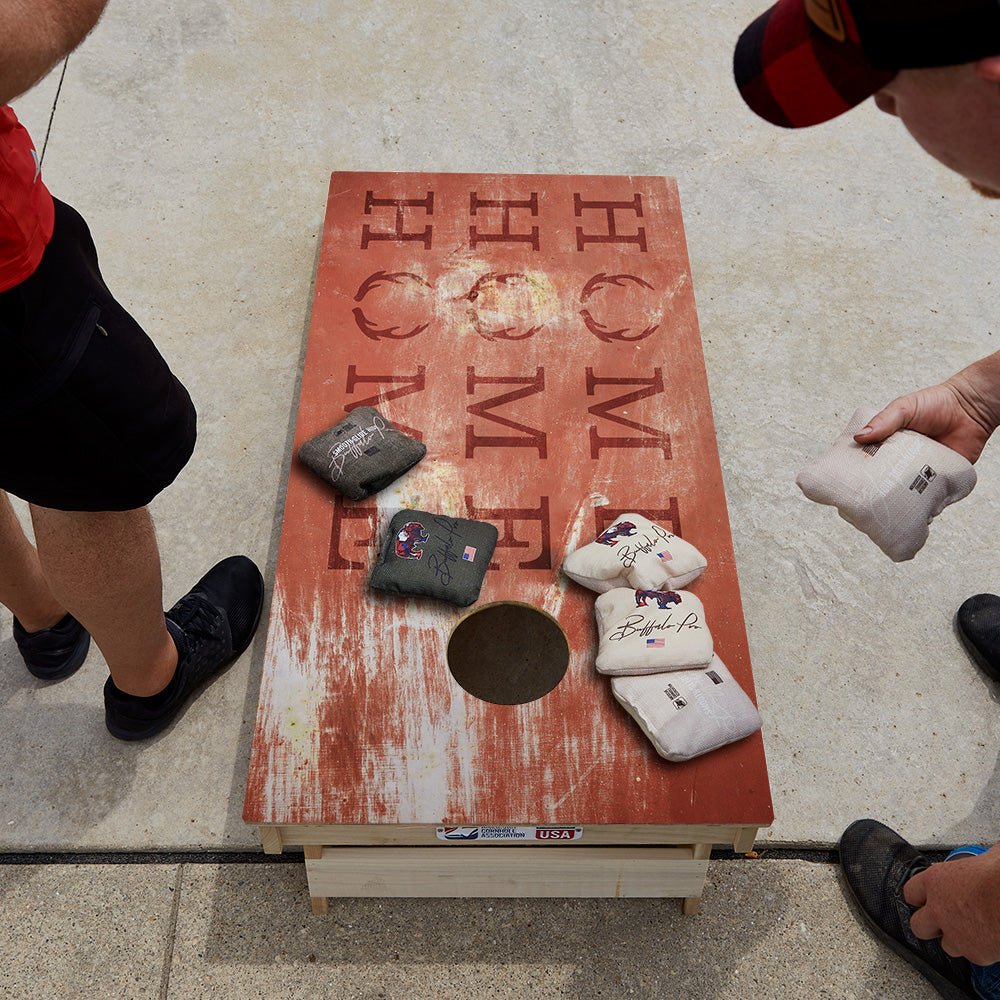 Home Antlers Rusty Sign Star Cornhole Boards, - American Cornhole Association