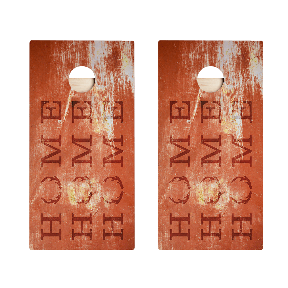 Home Antlers Rusty Sign Star Cornhole Boards, - American Cornhole Association