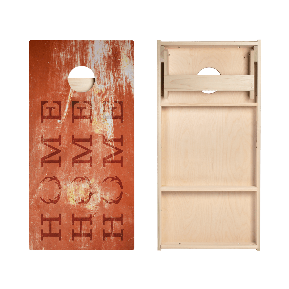 Home Antlers Rusty Sign Star Cornhole Boards, - American Cornhole Association