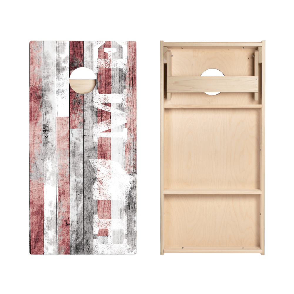 Home State Painted Wood Ohio Star Cornhole Boards, - American Cornhole Association