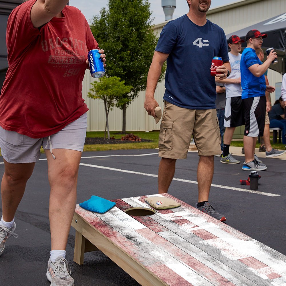 Home State Painted Wood Ohio Star Cornhole Boards, - American Cornhole Association