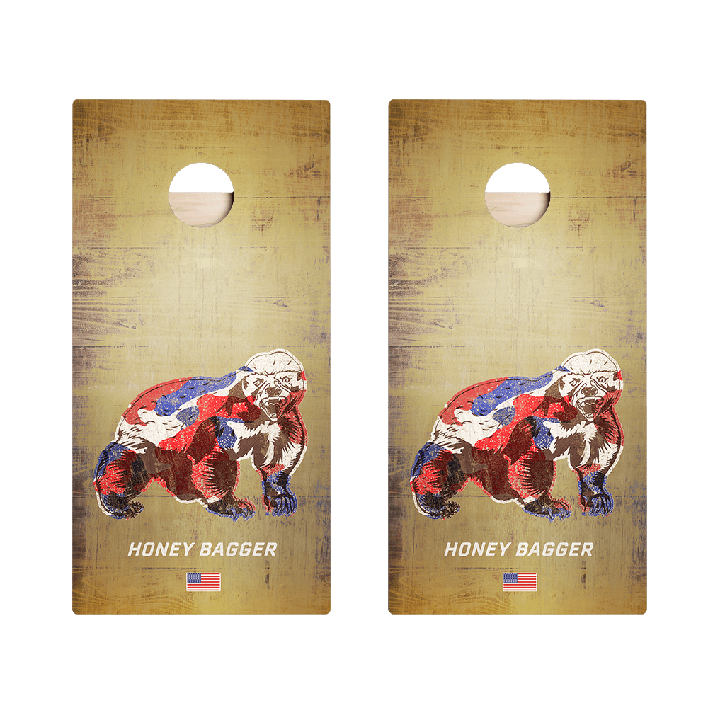 Honey Bagger Star Cornhole Boards - ACA - 000162 | American Cornhole Association